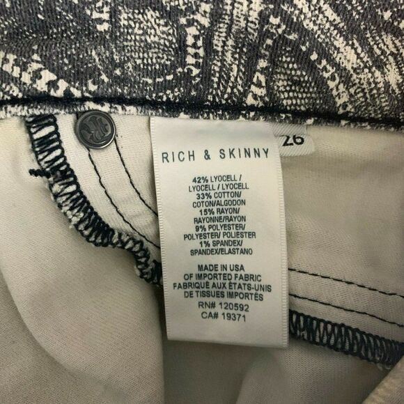 Rich & Skinny Low Rise Marilyn Jeans 26 Grey Dove - Picture 6 of 6
